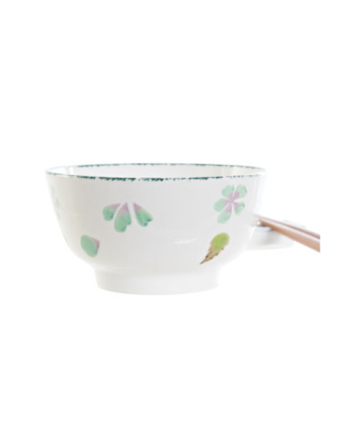 SUSHI SET 6 PORCELANA MADERA 25X25X6,5 VERDE