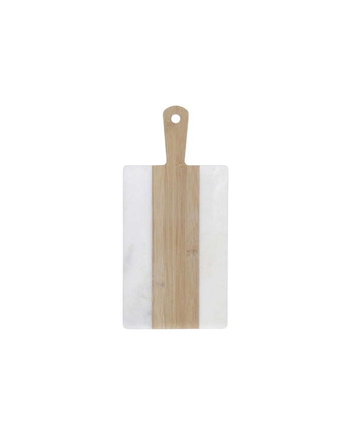 TABLA CORTAR BAMBU MARMOL 38X18X1 BLANCO