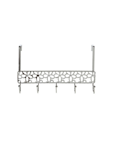 PERCHERO METAL 32X10X19 PUERTA CROMADO PLATEADO