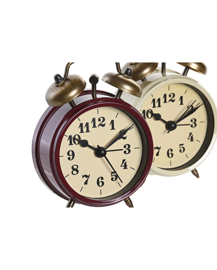 RELOJ DESPERTADOR METAL 9X4X11,5 2 SURT.