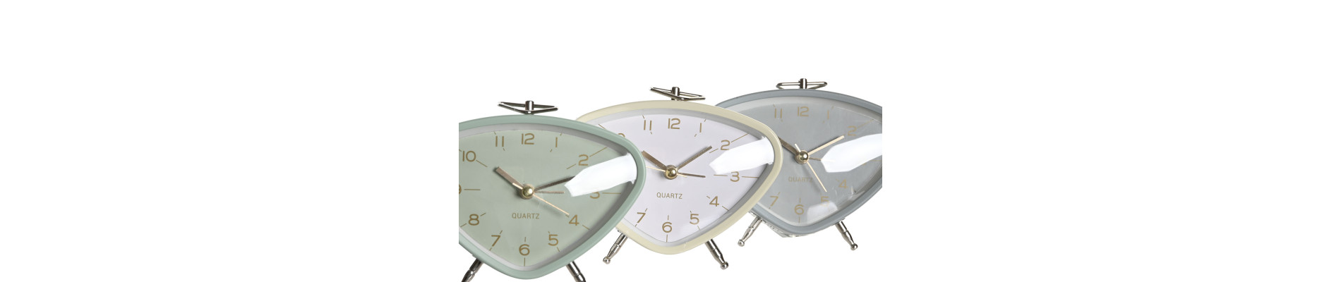 RELOJ DESPERTADOR METAL PVC 11,5X4X10 11,4 3 SURT.