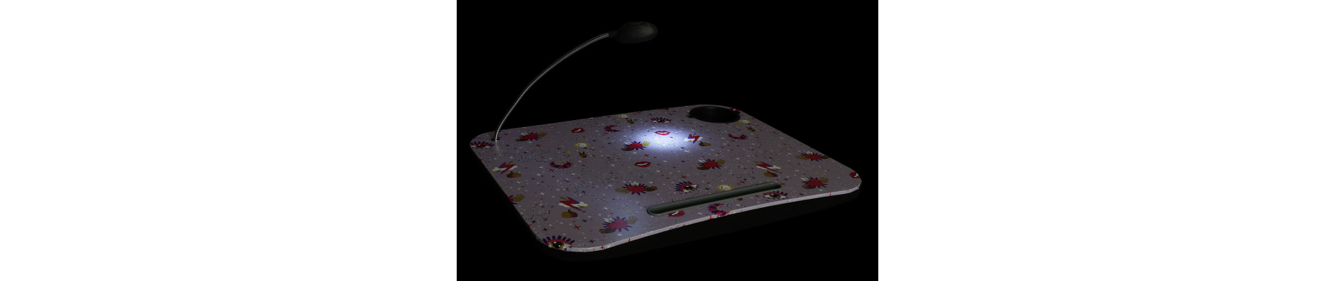 BANDEJA LED PVC 48X38X7 LILA