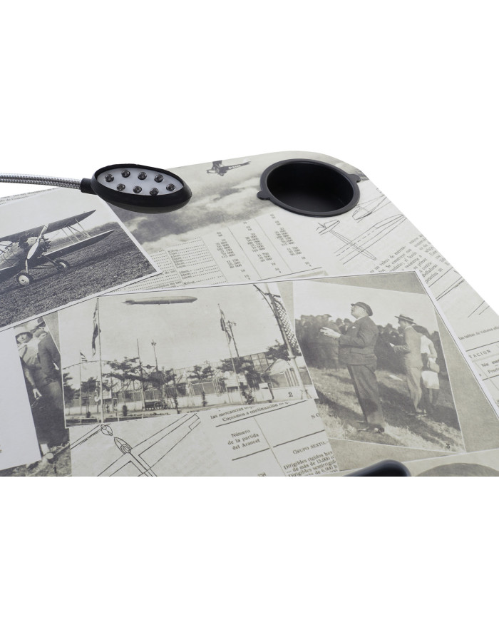 BANDEJA LED PVC 48X38X7 PLANOS AVIACION BLANCO