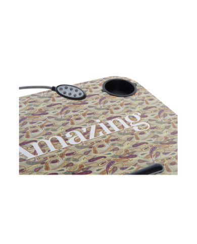 BANDEJA LED PVC 48X38X7 PAISLEY BEIGE