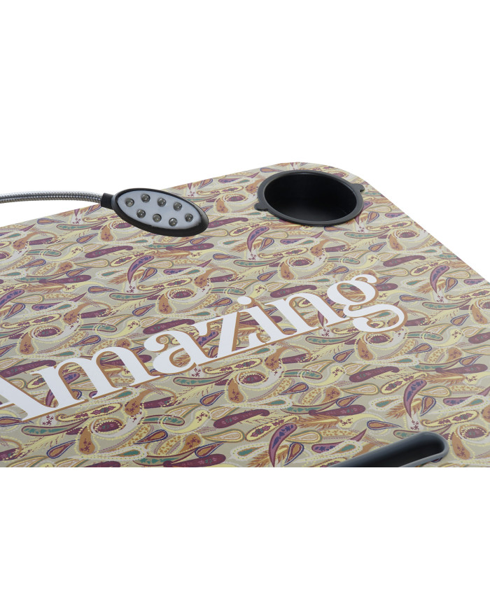 BANDEJA LED PVC 48X38X7 PAISLEY BEIGE