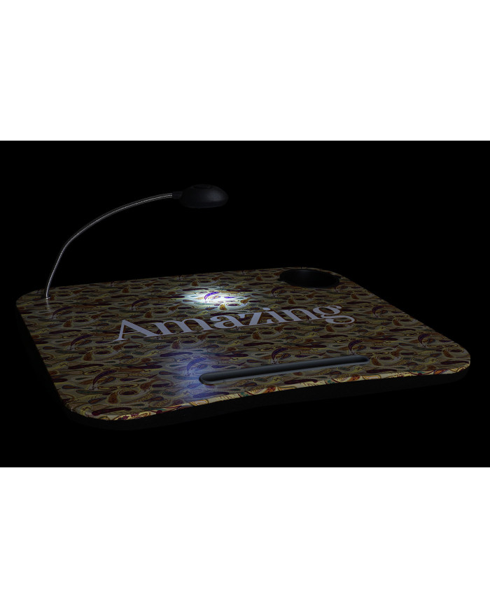 BANDEJA LED PVC 48X38X7 PAISLEY BEIGE