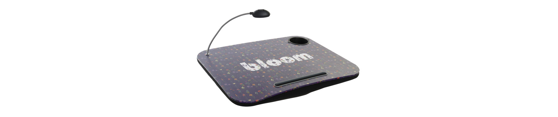BANDEJA LED PVC 48X38X7 FLORES LILA