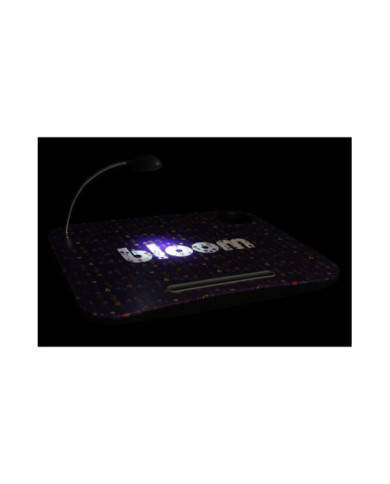 BANDEJA LED PVC 48X38X7 FLORES LILA