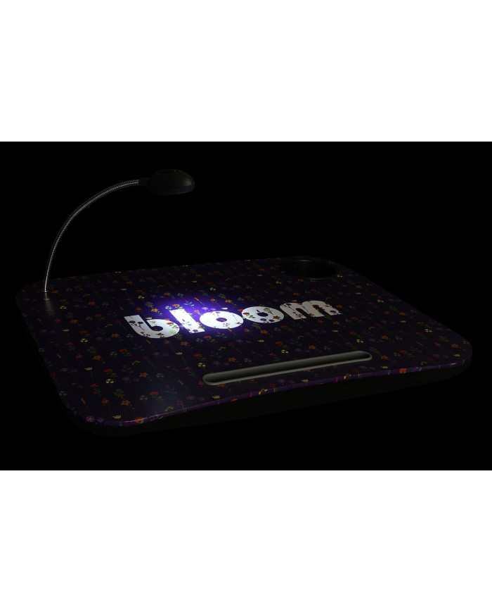BANDEJA LED PVC 48X38X7 FLORES LILA