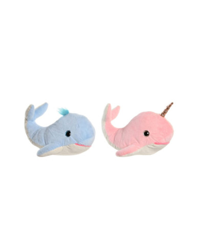 PELUCHE POLIESTER 20X20X28 BALLENA NARVAL 2 SURT.