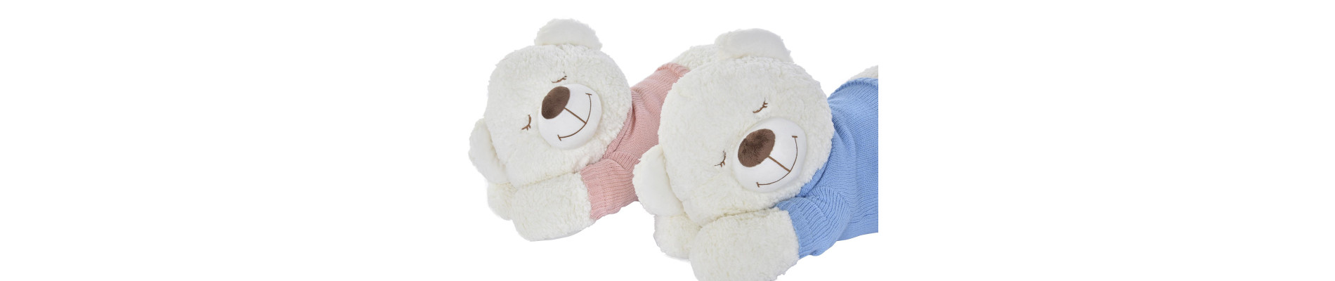 PELUCHE POLIESTER 70X30X30 OSO TUMBADO 2 SURT.