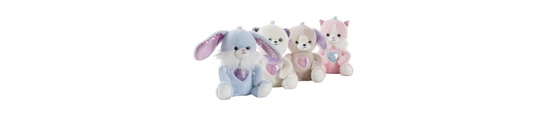 PELUCHE POLIESTER 14X14X20 ANIMALES 4 SURT.