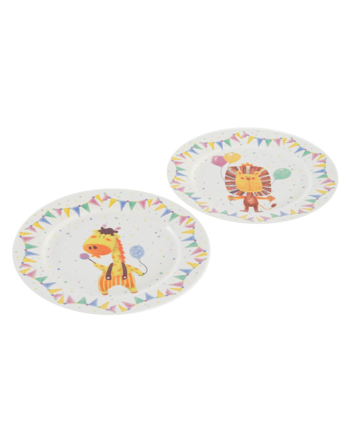 VAJILLA SET 3 PORCELANA 19X19X2 270ML, 2 SURT.