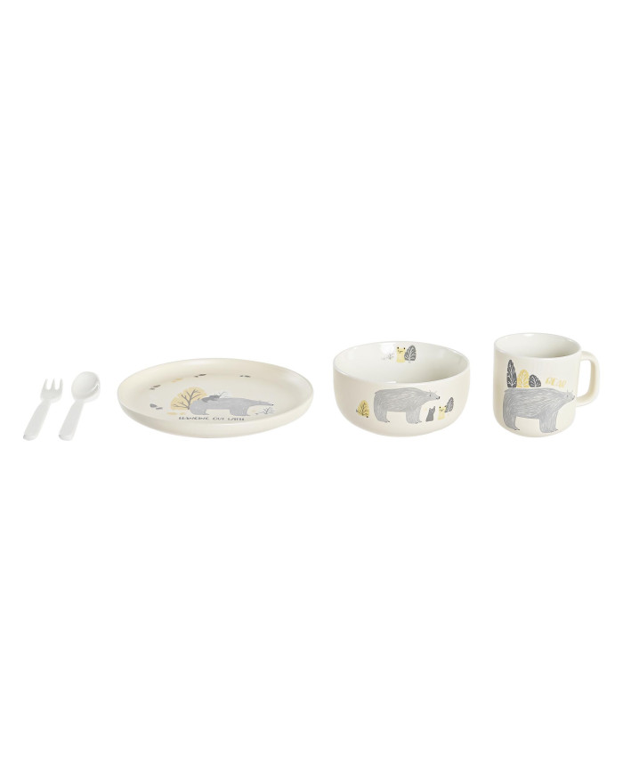 VAJILLA SET 5 NEW BONE 19,3X19,3X2 OSO BEIGE