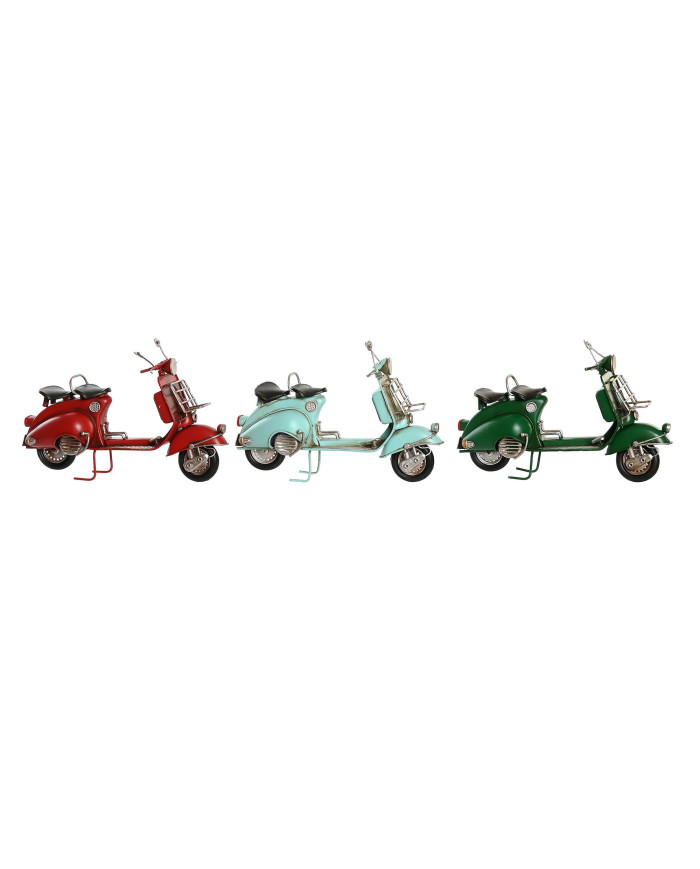 VEHICULO DECORACION METAL 26X10X16 MOTO 3 SURT.