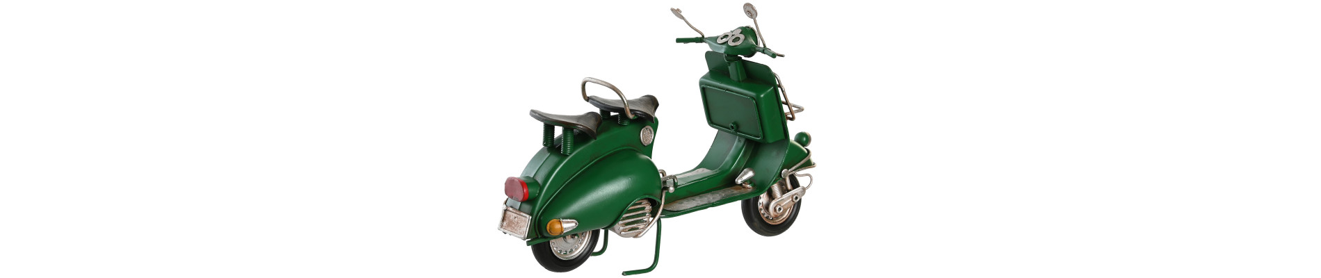 VEHICULO DECORACION METAL 26X10X16 MOTO 3 SURT.