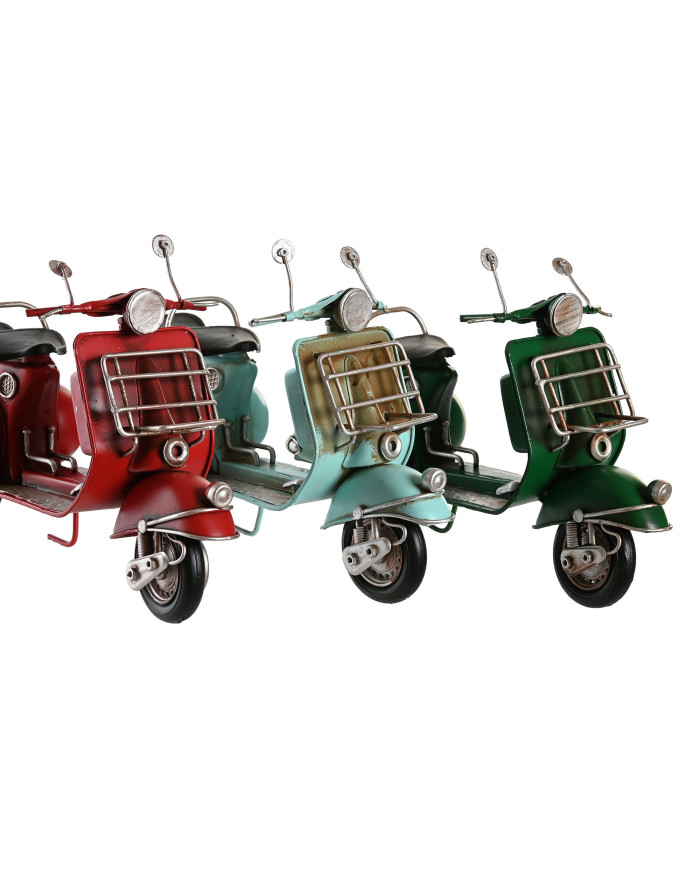 VEHICULO DECORACION METAL 26X10X16 MOTO 3 SURT.