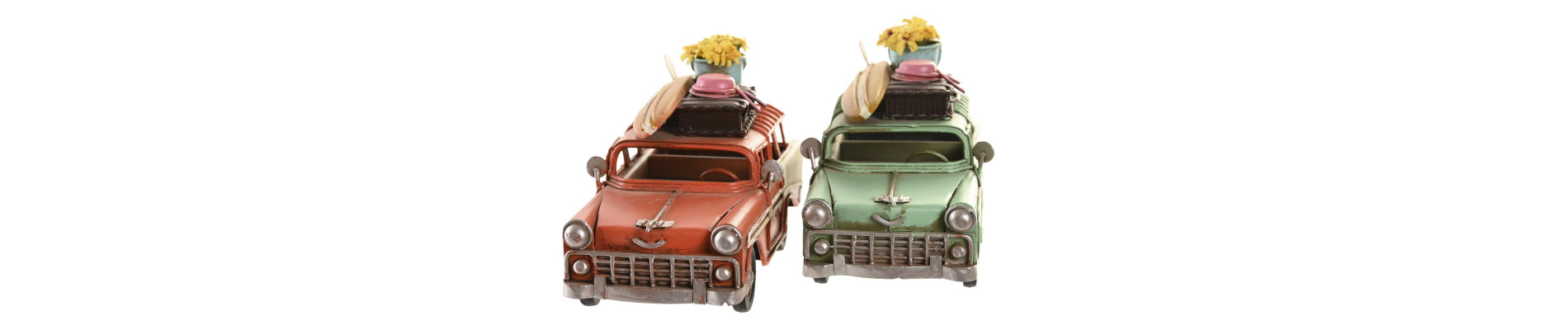 VEHICULO DECORACION METAL 16,5X7,5X8,5 2 SURT.