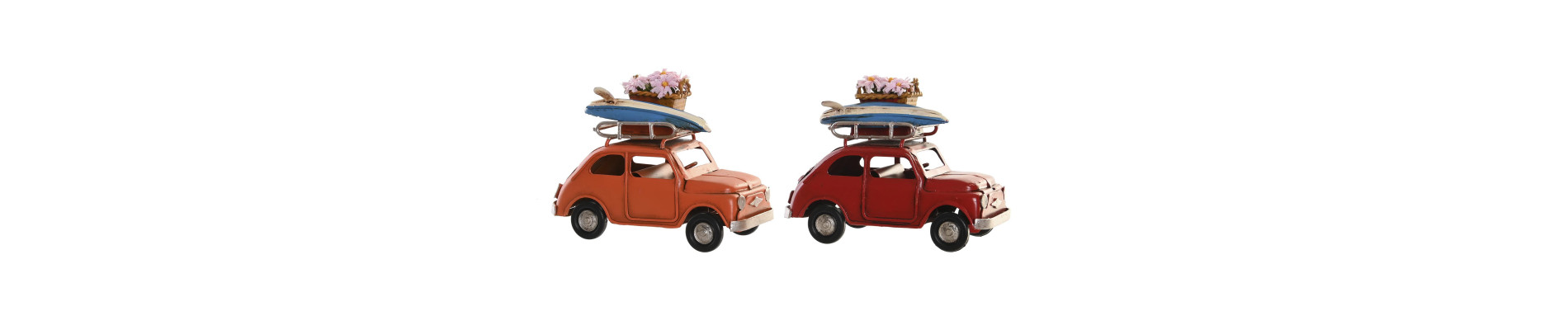 VEHICULO DECORACION METAL 36X14X21 MOTO 2 SURT.