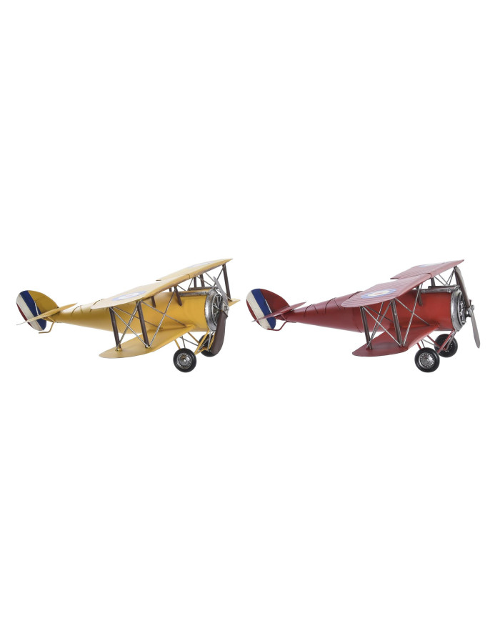 VEHICULO DECORACION METAL 50X42X16 AVION 2 SURT.