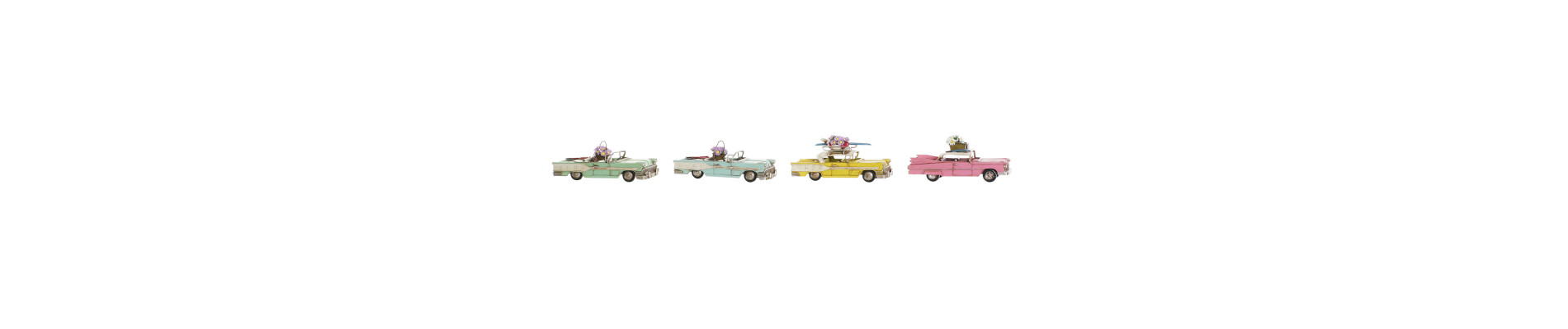 VEHICULO DECORACION METAL PE 11X5X8 4 SURT.