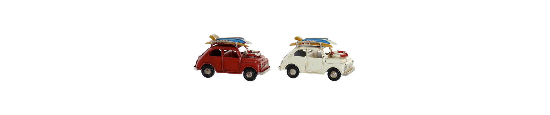 VEHICULO DECORACION METAL 11X5X5,5 COCHE 2 SURT.