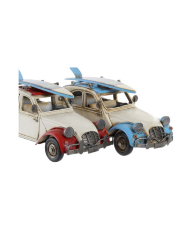 VEHICULO DECORACION METAL 27X11X13 COCHE 2 SURT.