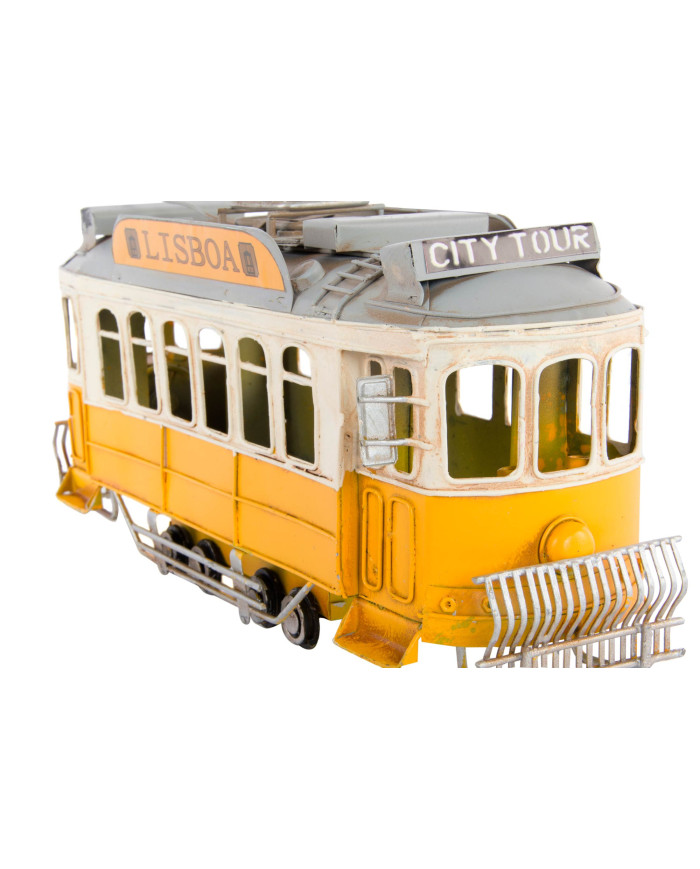 VEHICULO DECORACION METAL 32X9,5X17 TRANVIA