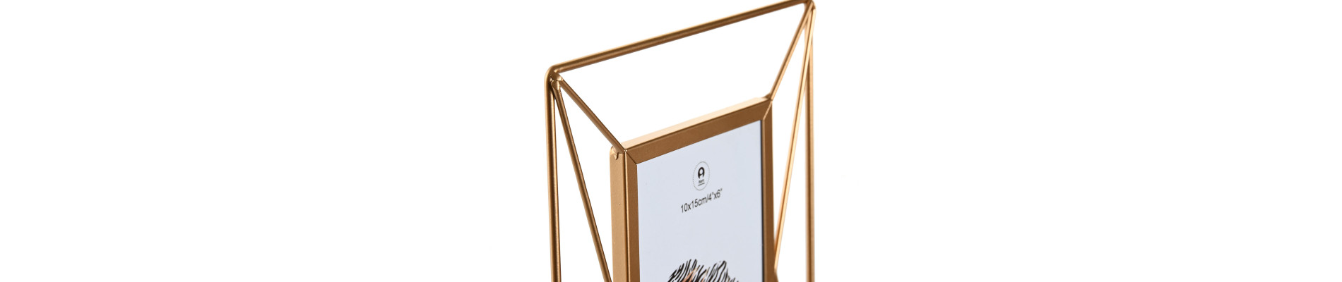 MARCO FOTO 10X15 METAL CRISTAL 18X5,5X23 DORADO