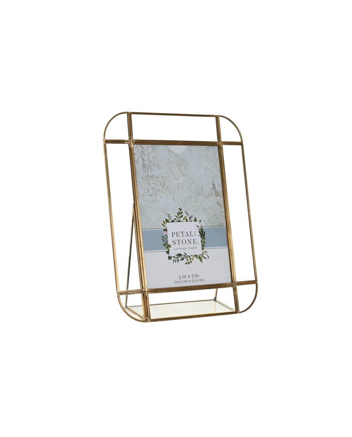 MARCO FOTO 13X18 METAL CRISTAL 20X6X23 DORADO