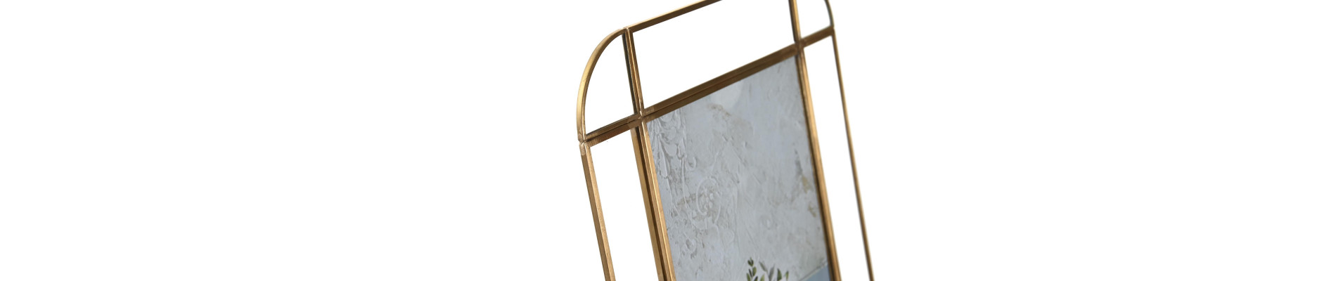 MARCO FOTO 13X18 METAL CRISTAL 20X6X23 DORADO