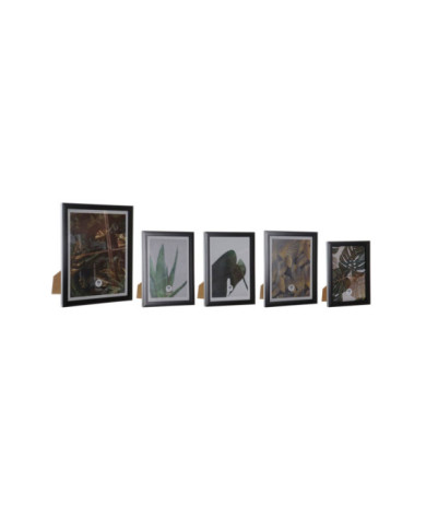 MARCO MULTIFOTO SET 5 MDF 22,5X2X28 NEGRO