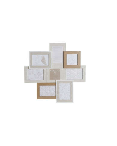 MARCO MULTIFOTO MDF CRISTAL 52,5X3X47,5 8 FOTOS