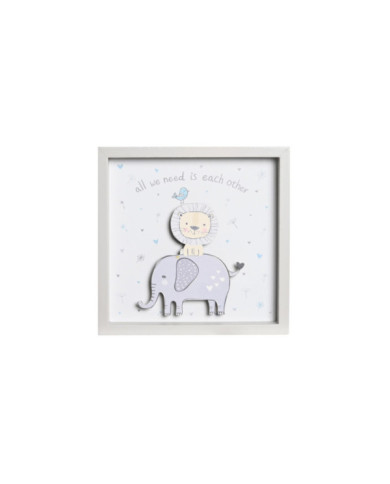 DECORACION LUMINOSA LED MDF 23X4X23 BLANCO