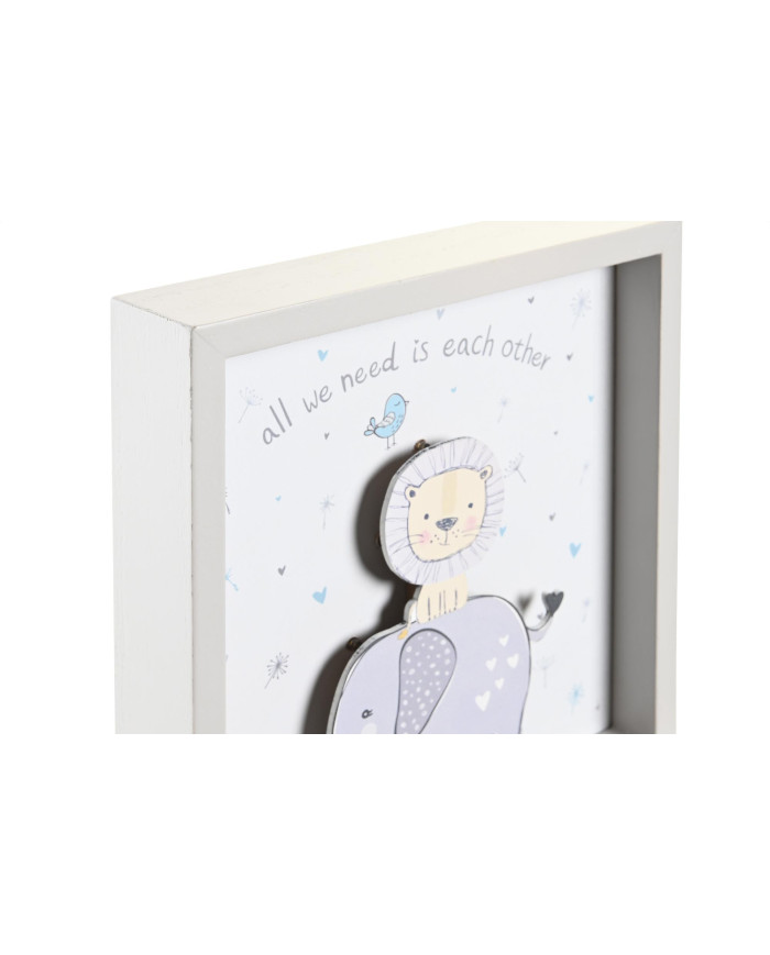 DECORACION LUMINOSA LED MDF 23X4X23 BLANCO