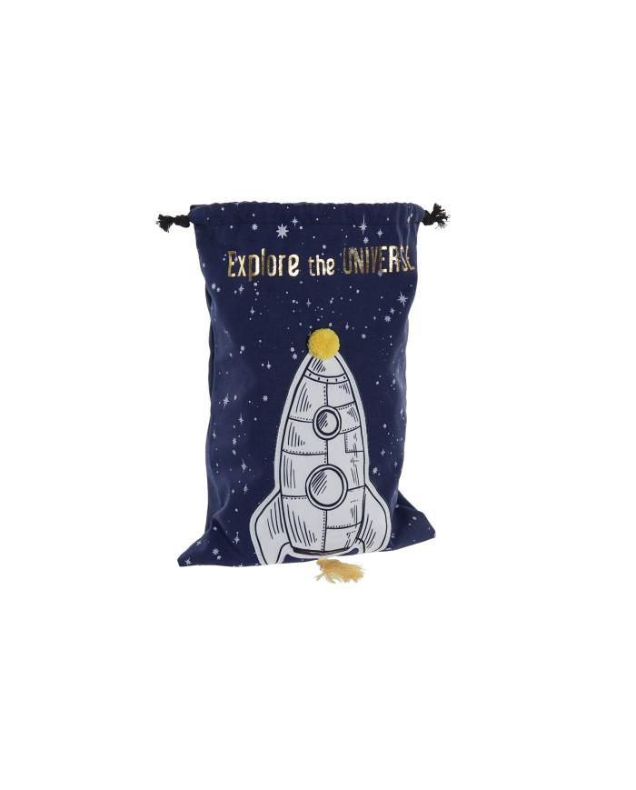 BOLSA POLIESTER 26X1X37 COHETE AZUL