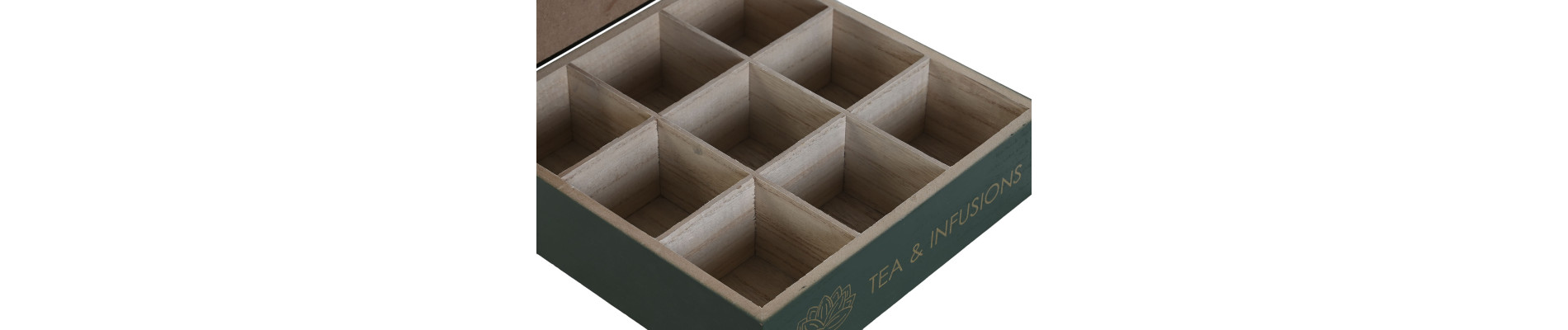 CAJA INFUSIONES MDF 24X24X7 NATURAL
