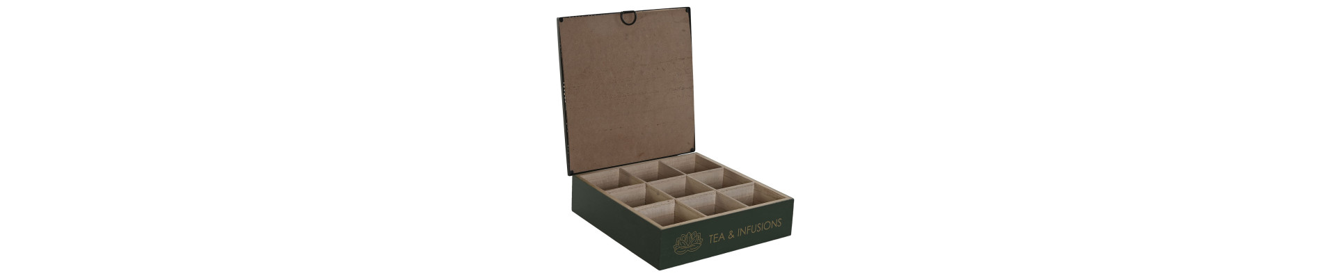 CAJA INFUSIONES MDF 24X24X7 NATURAL