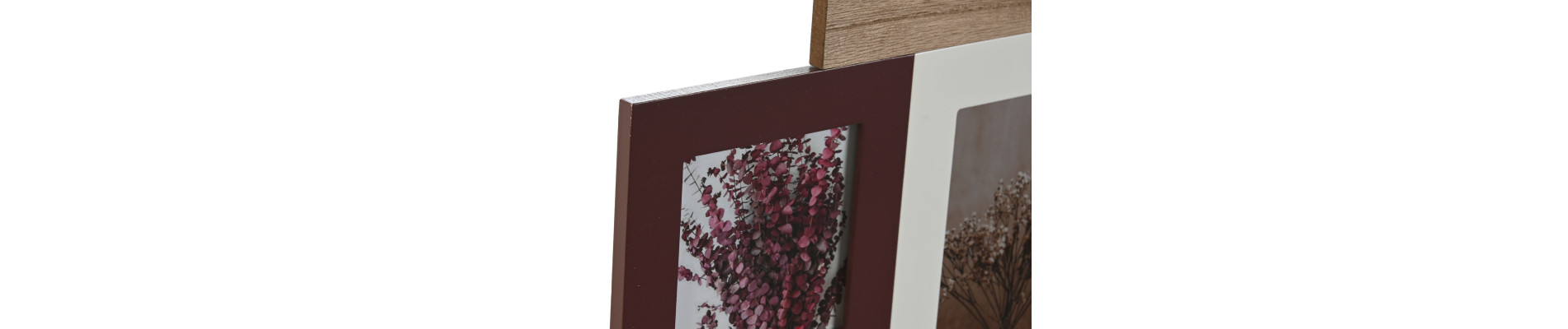 MARCO MULTIFOTO MDF 49X5X34 4 FOTOS MARRON