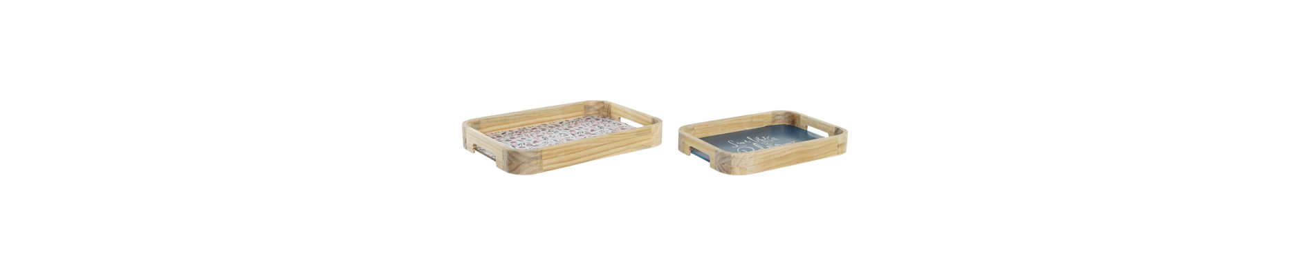 BANDEJA DECORACION SET 2 MDF 35X24X4,5 NATURAL