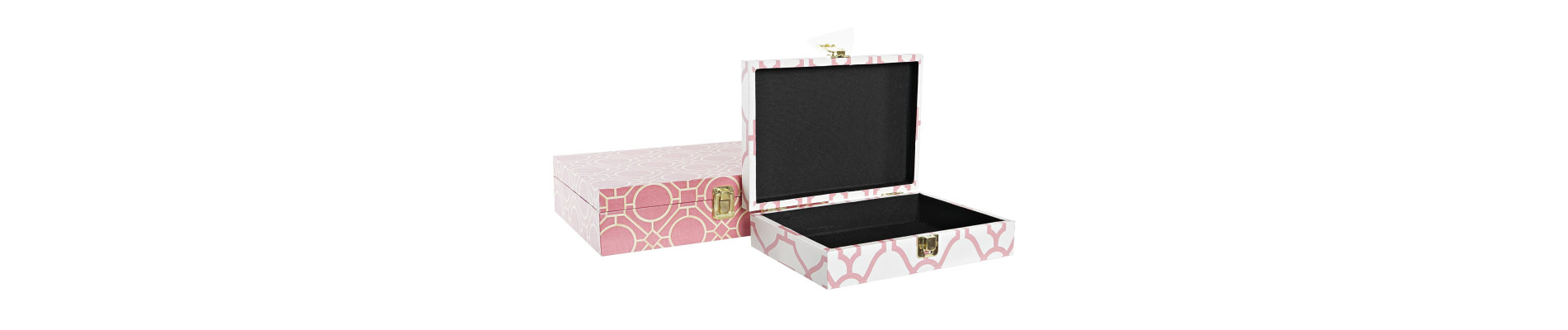 CAJA SET 2 LIENZO MADERA 29X21X8 NARANJA
