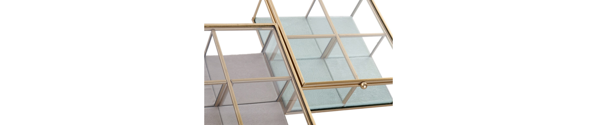 JOYERO METAL CRISTAL 15X15X5,5 2 SURT.