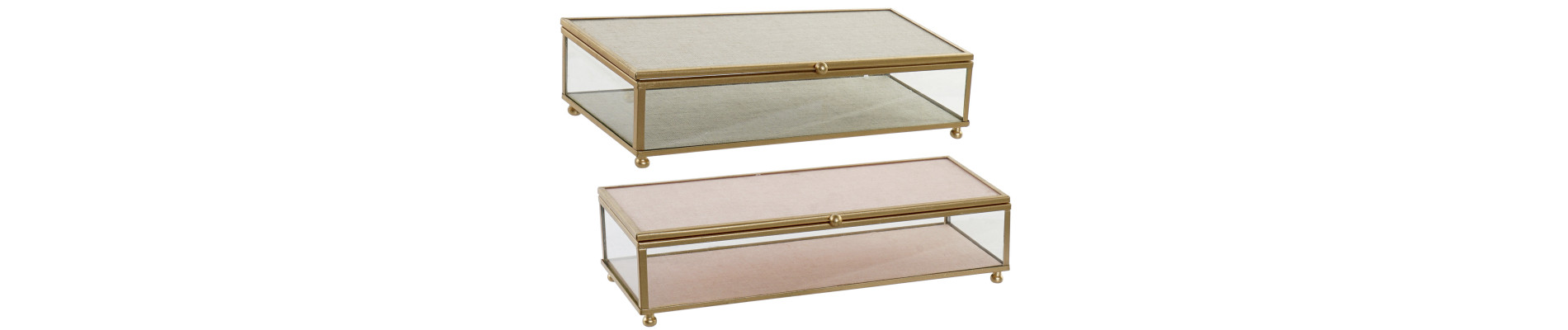 JOYERO CRISTAL METAL 25X10X5 2 SURT.