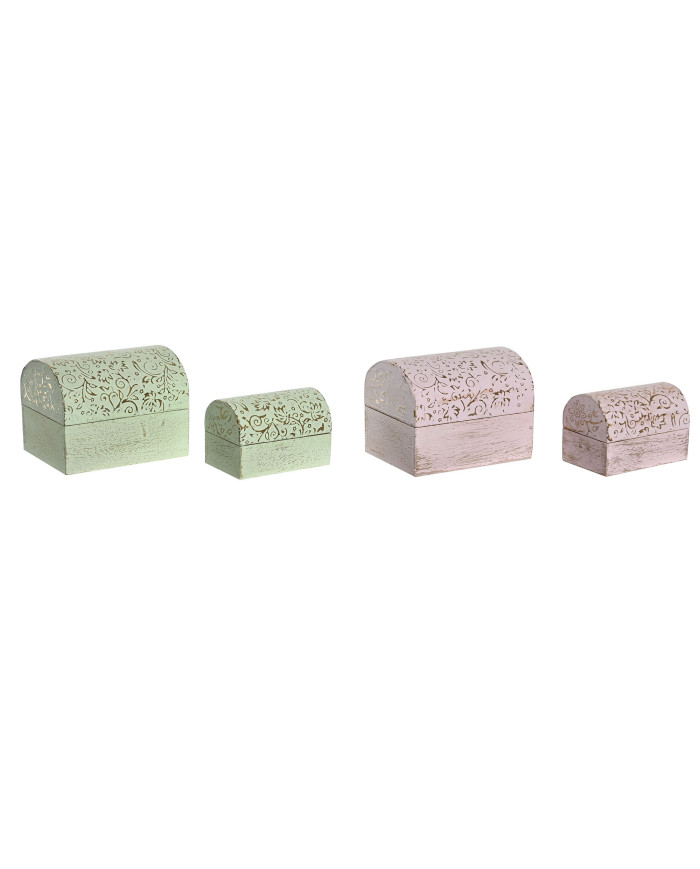 JOYERO SET 2 MANGO ALUMINIO 10X7,5X8 2 SURT.