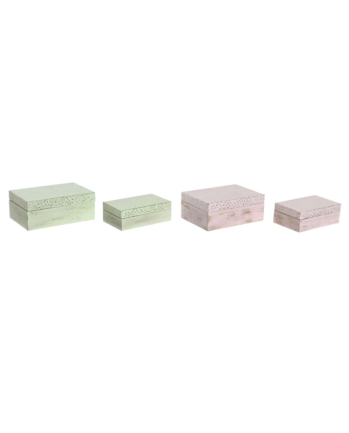 JOYERO SET 2 MANGO ALUMINIO 15X10X6 2 SURT.