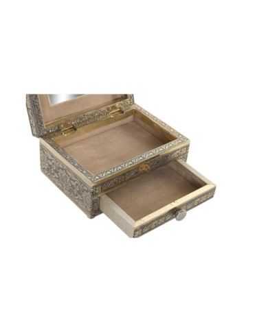 JOYERO MADERA ALUMINIO 17,5X12,5X8,5 BUDDHA