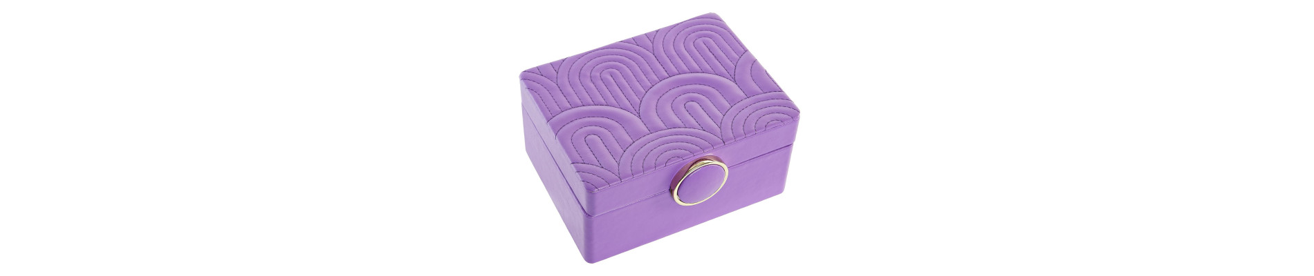 JOYERO PU MDF 23X17X10 LILA