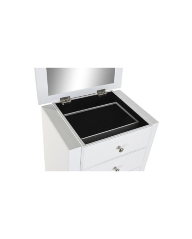 JOYERO MDF ESPEJO 37X27X90 2 PUERTAS BLANCO