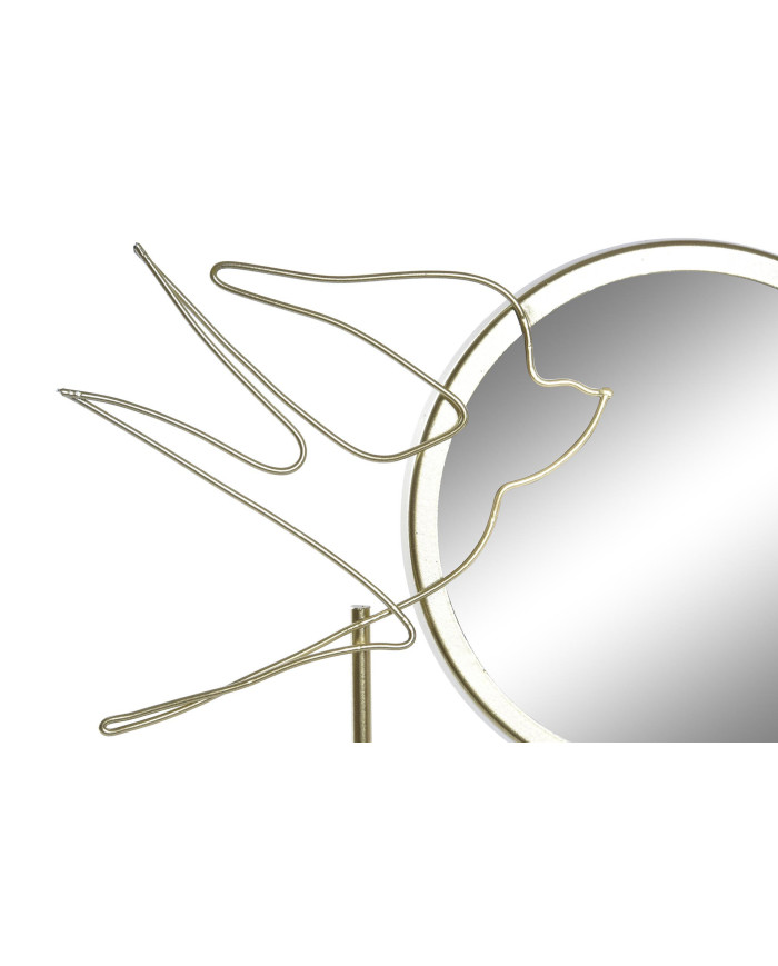 JOYERO METAL MADERA 23X7X32 GOLONDRINA DORADO