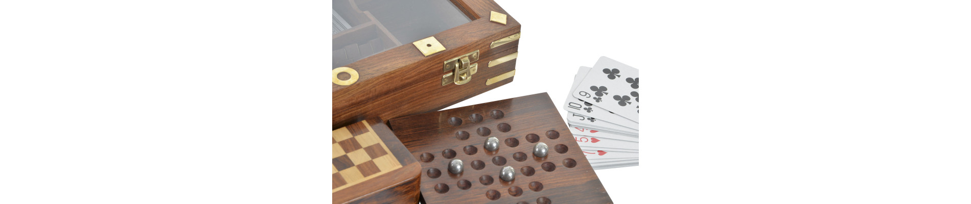 JUEGO SET 7 SHEESHAM CRISTAL 29,5X14,5X6 MARRON